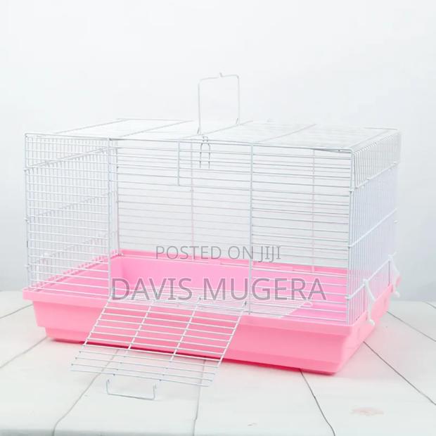 High Quality Metallic Hamster Cage With Play Wheel, Water Bottle ,Grid - thumbnail 7
