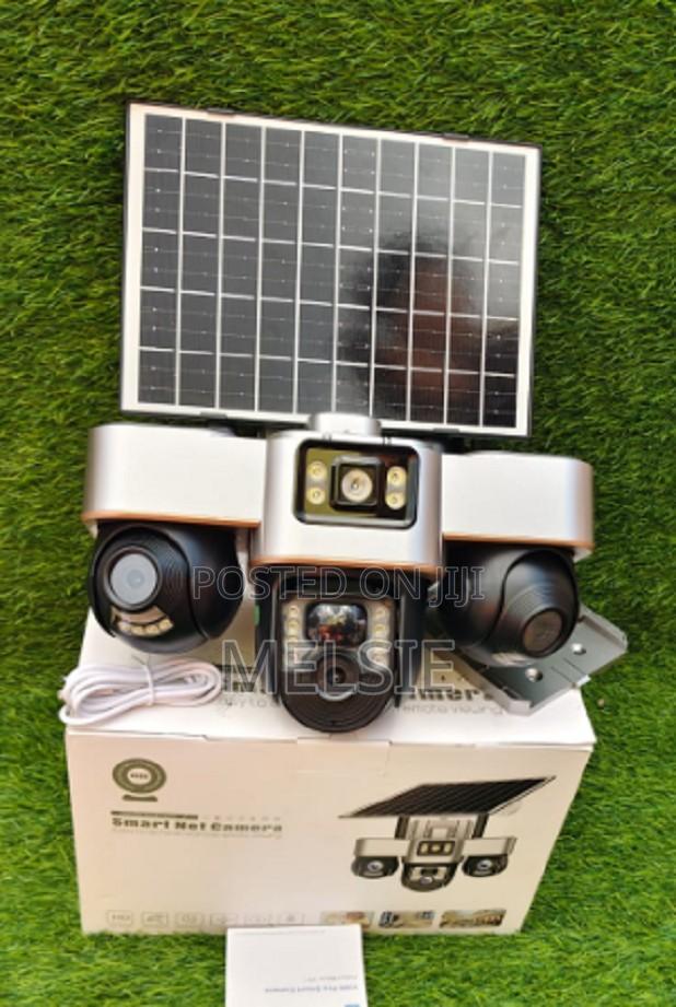 Solar Light Triple Lens 4g Camera PTZ 360 4g Solar Street