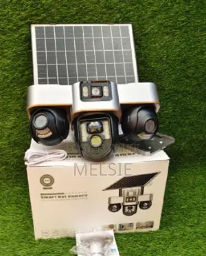 Solar Light Triple Lens 4g Camera PTZ Solar Security Camera