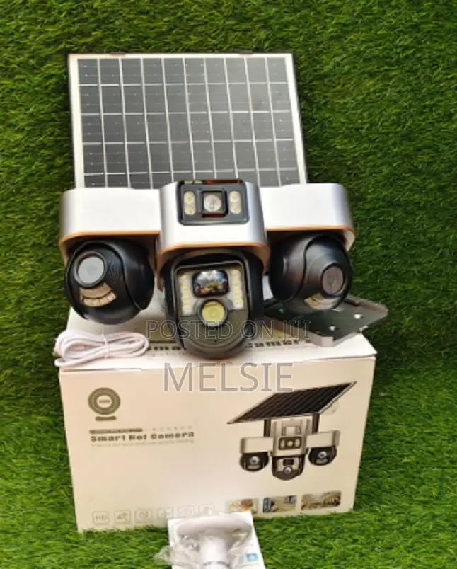 Solar Light Triple Lens 4g Camera PTZ Solar Security Camera