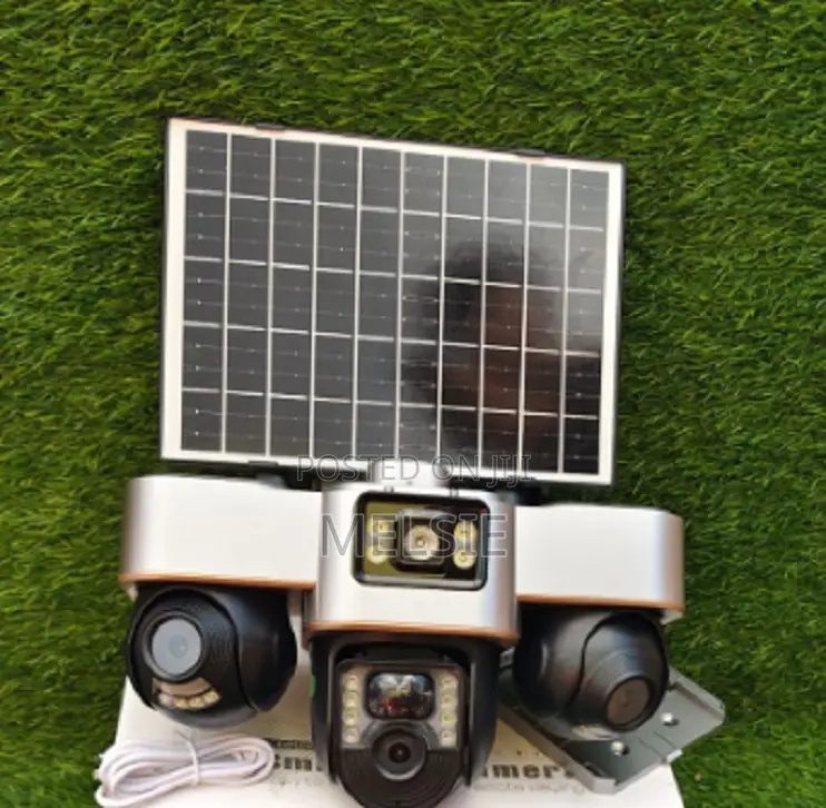Solar Light Triple Lens 4g Camera PTZ Solar Street CCTV Camera