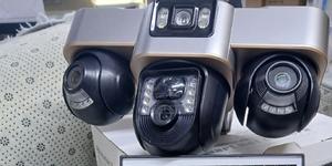 4g Tripple Lens PTZ Solar Camera 4g Version Camera Support Network - thumbnail 2