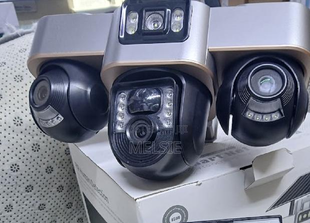 4g Triple Lens Solar PTZ Camera Rotatable With App ,Solar Security - main view