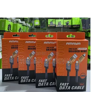 Amaya Acd-X51 *4 in 1* Zinc Alloy Braided Fast Data Cable