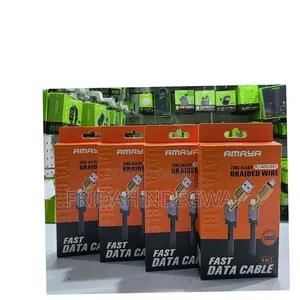 Amaya Acd-X51 *4 in 1* Zinc Alloy Braided Fast Data Cable