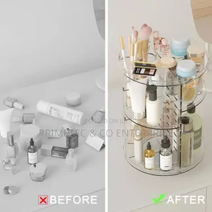 High End Luxury Women's Rotating Makeup Organizer.