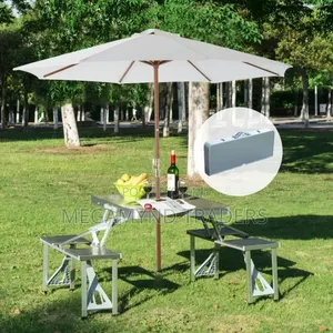 Foldable Table and Chairs/Aluminium Folding Picnic Camping Table