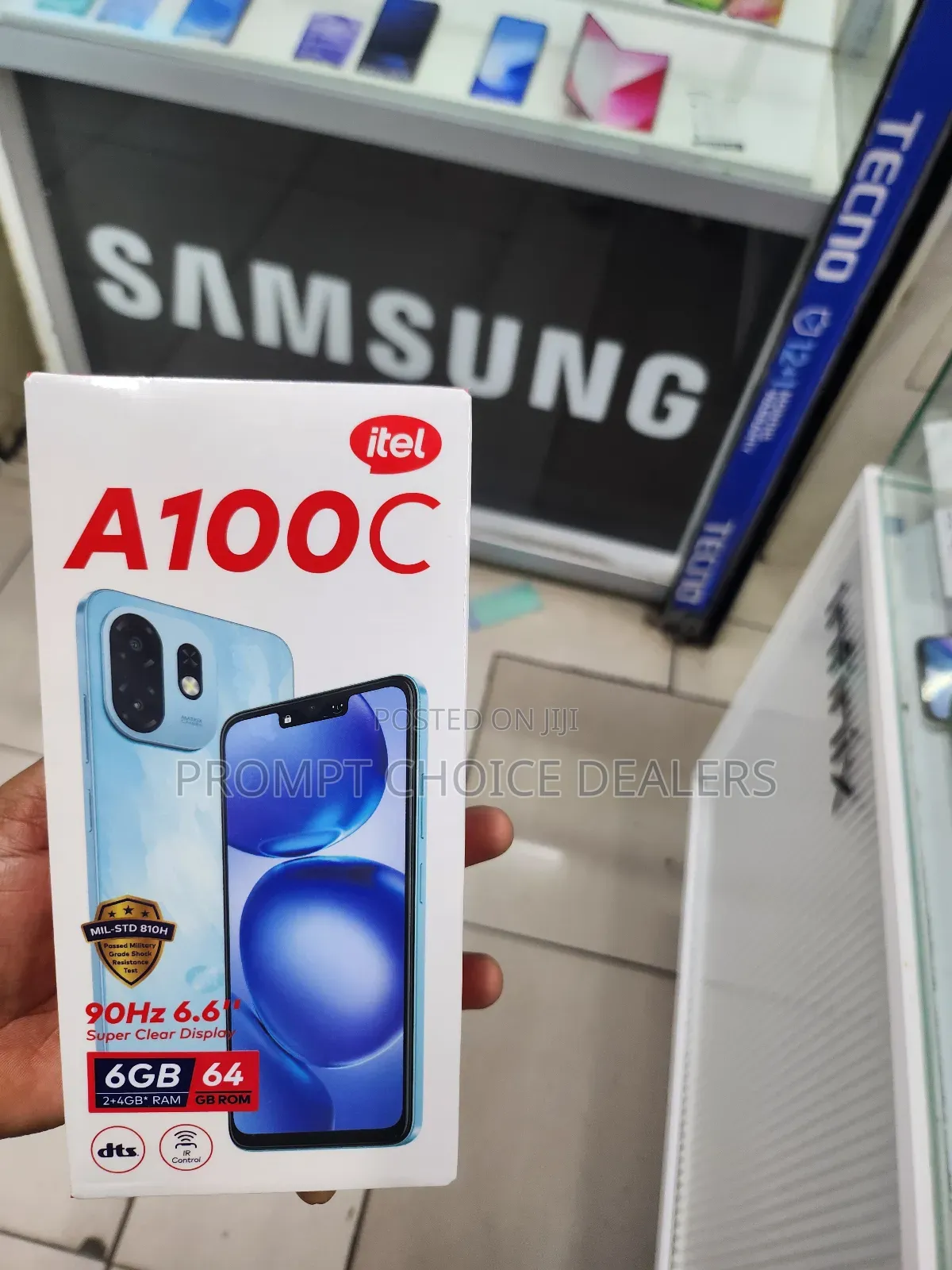 New Itel A100C 64 GB Black