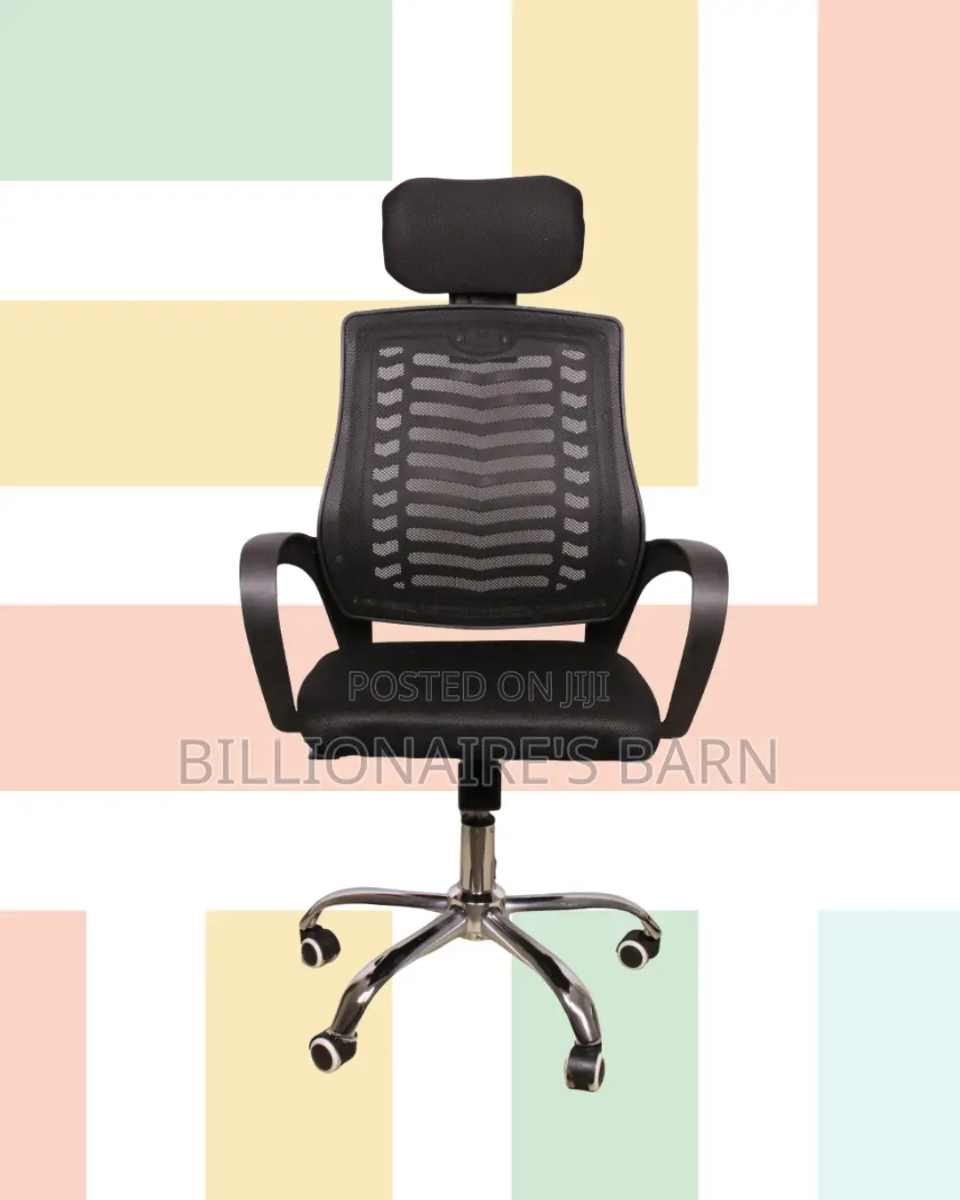 Space-Saving Castors Mesh Chair | Comfort Meets Style