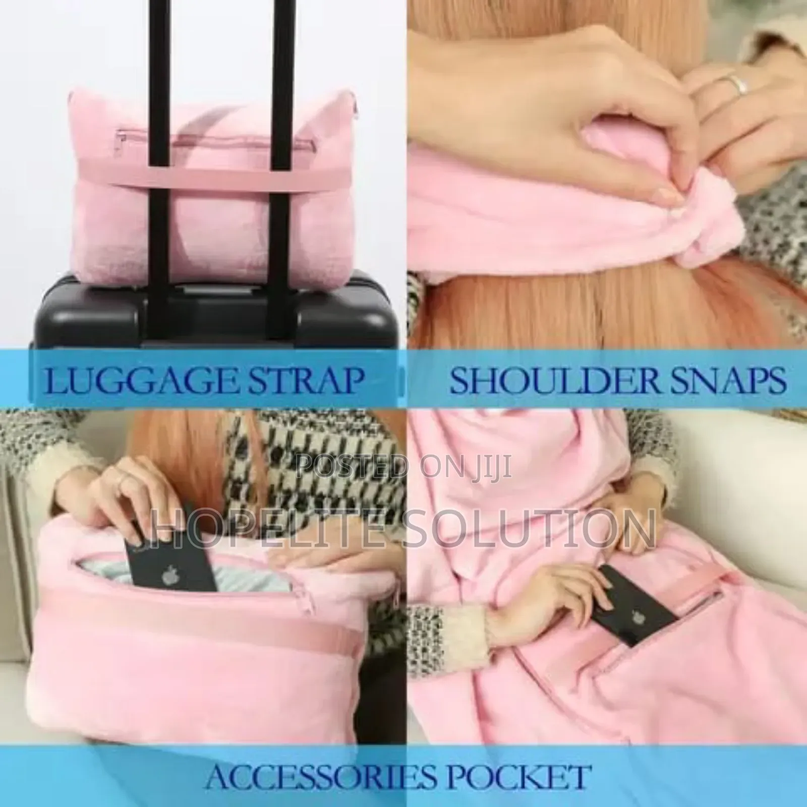 2 in 1 Traveling Blanket