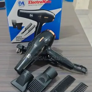 Electromate Commercial Hairdryer With Accessories