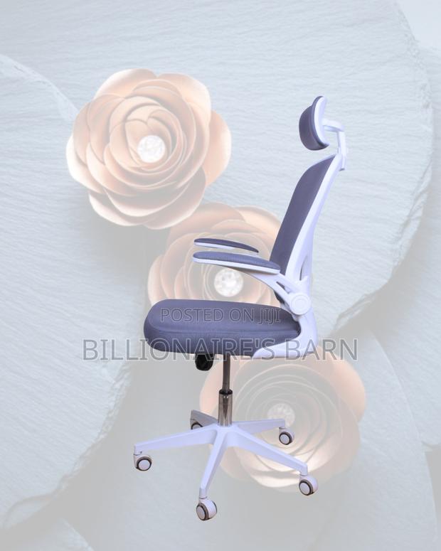 Adjustable Lock White Tilt Chair | Perfect for Home Office - thumbnail 2