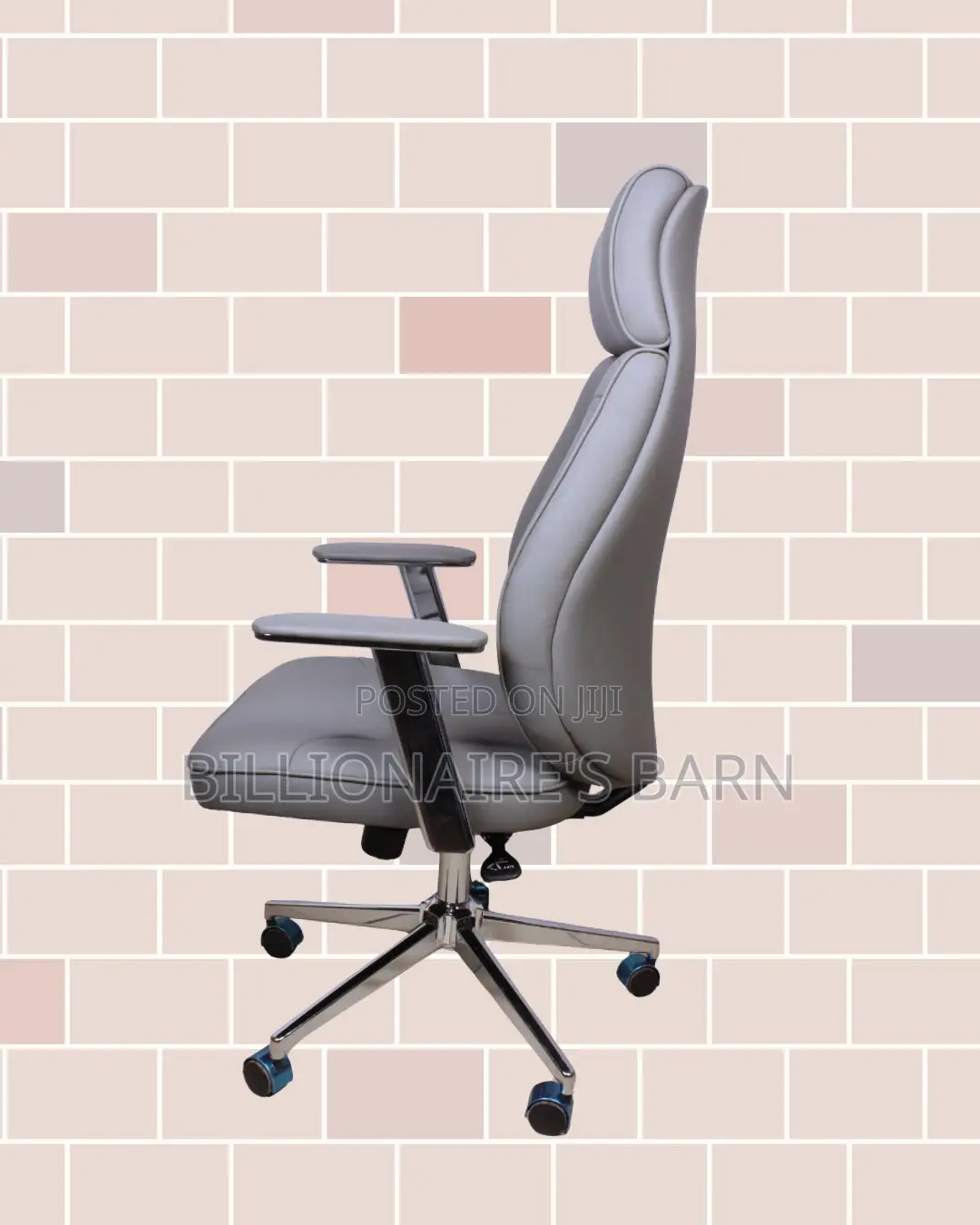 Stylish Lumbar Grey Chair Executive | Same-Day Delivery Available