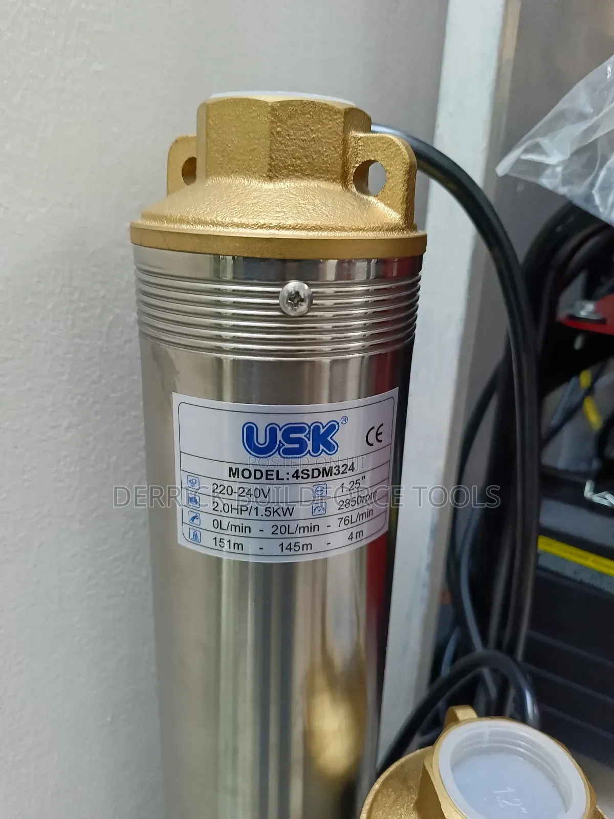 Usk 2hp Submersible Pump