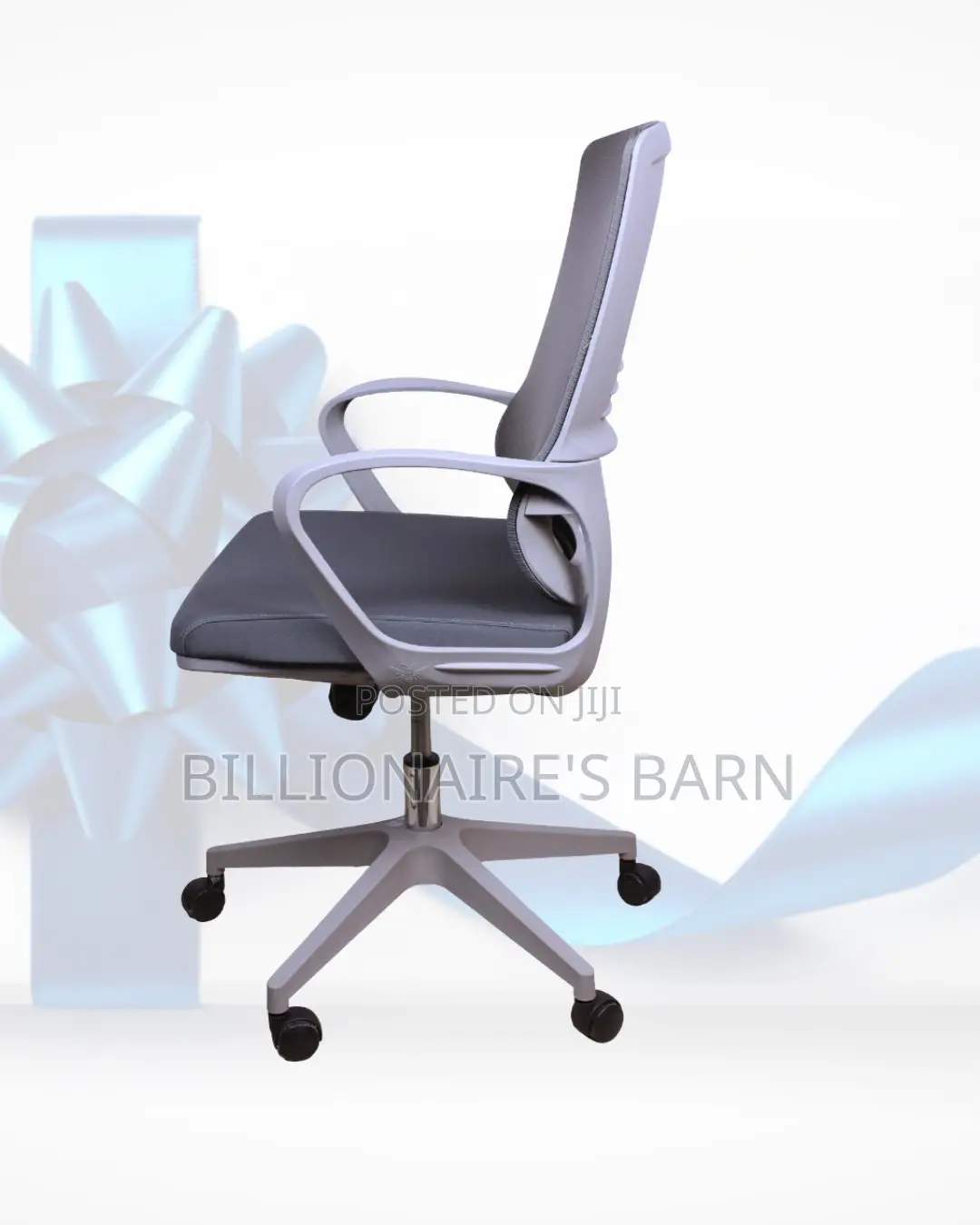 Breathable Ergonomic Mesh Base Grey | Comfort Meets Style