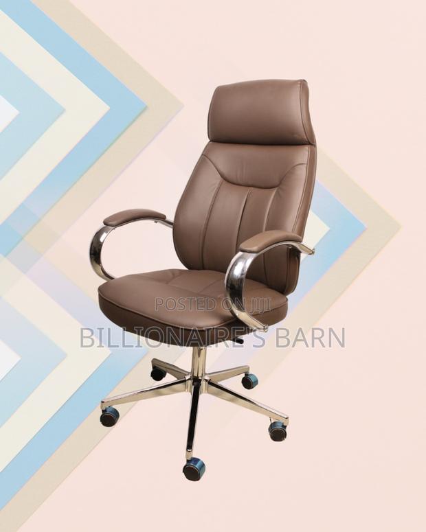 Swivel Leather Office | Armrests | Delivery Anywhere in Kenya - thumbnail 2