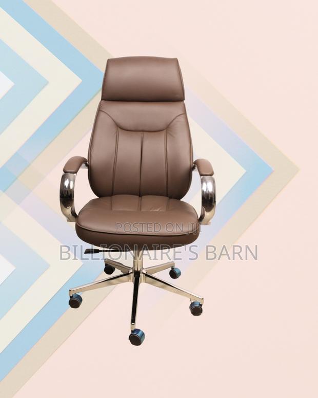 Swivel Leather Office | Armrests | Delivery Anywhere in Kenya - thumbnail 4
