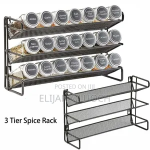 24pcs Spice Jars With Organizing Rack