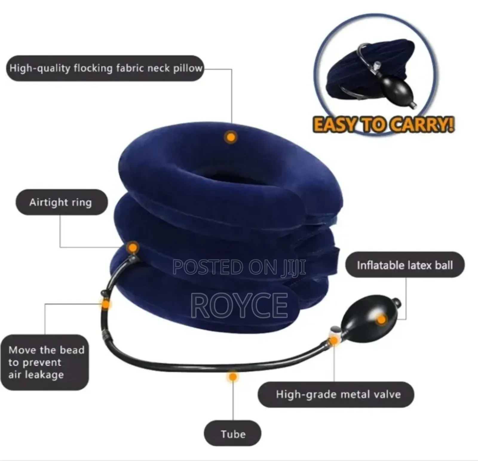 Inflatable Cervical Traction Neck Pillow