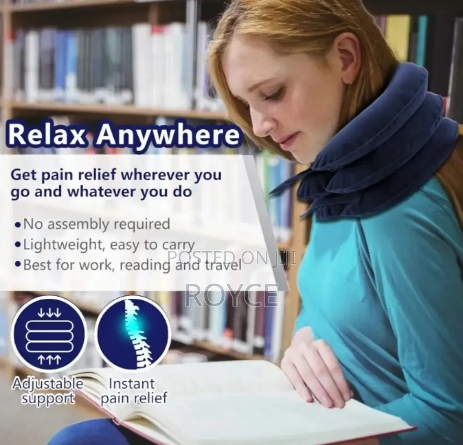 Inflatable Cervical Traction Neck Pillow