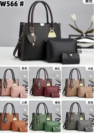3in1 Luxurious Fashionable Multicolored Hand Bags