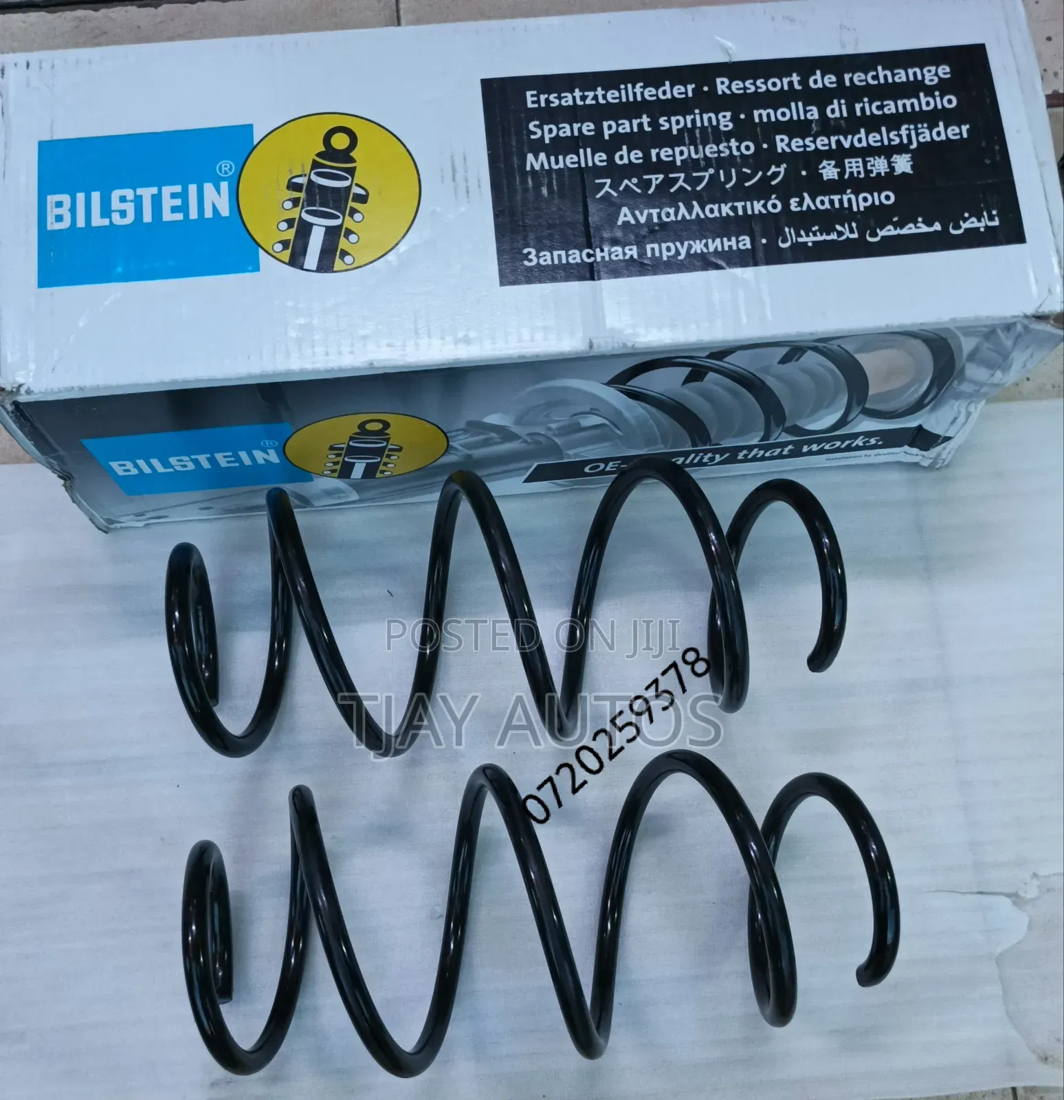 Mercedes-Benz C W204 Heavy Duty Front Coil Spring Bilstein New