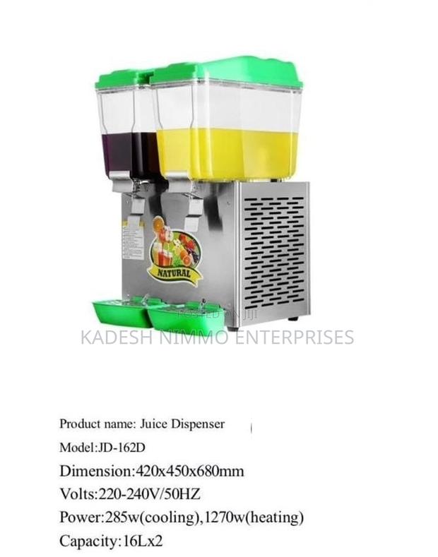 Double Tank Juice Dispenser | 16l × 2 | Chilled Beverage Machine