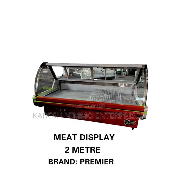 Premier 2m Meat Display Cabinet Chilled Butchery Counter Refrigerator