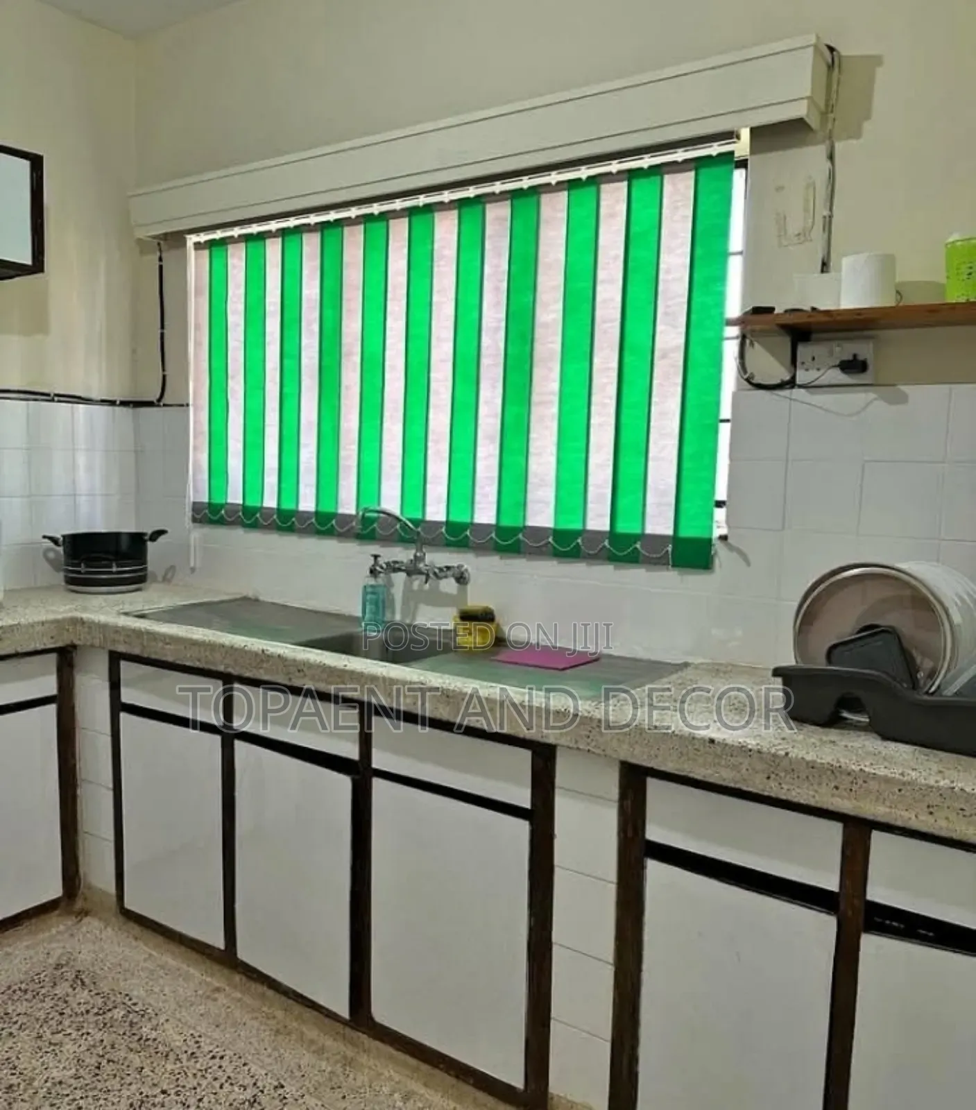 Kitchen Designed Vertical Window Blinds