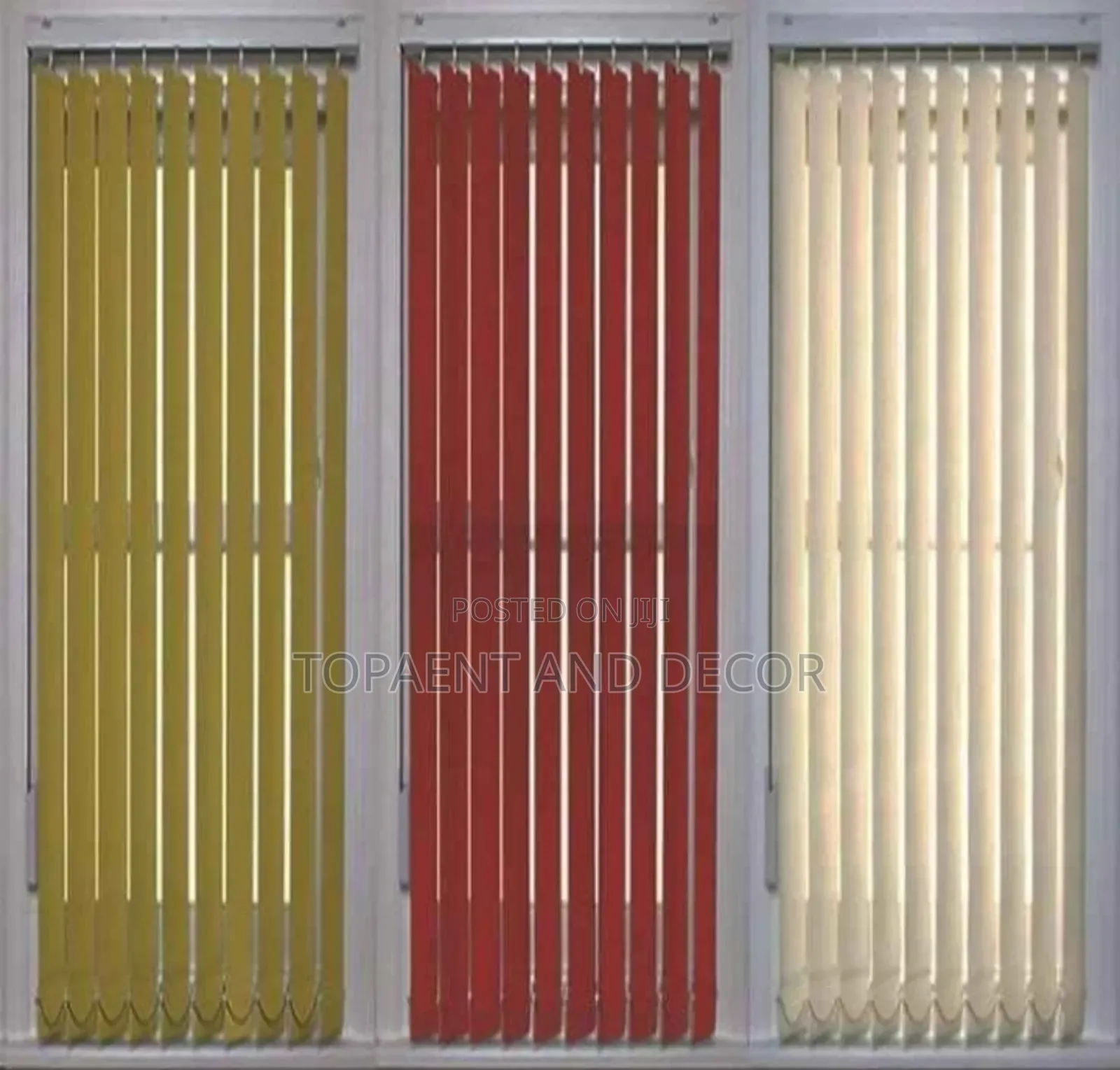 Different Colours of Vertical Window Blinds