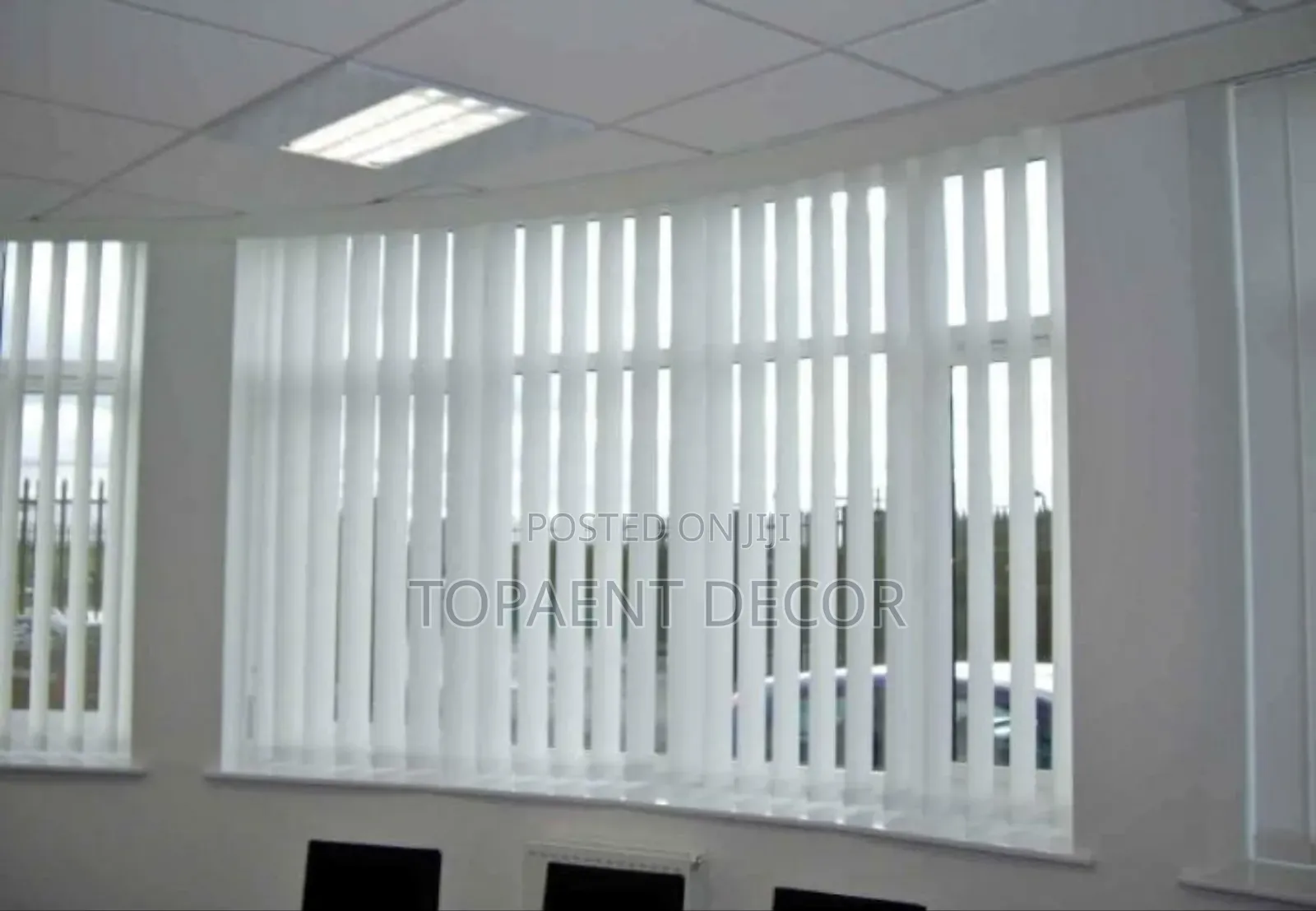 Milk White Style That Slides With The Sun Vertical Office Blinds