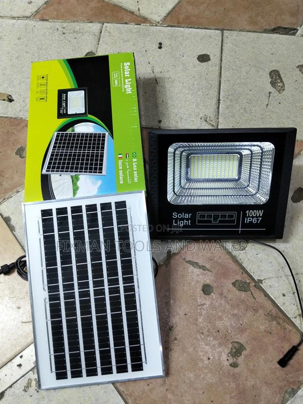 Premium Set Security Solar Flood Light 100 Watts  Solar Panel Ip 67 - main view