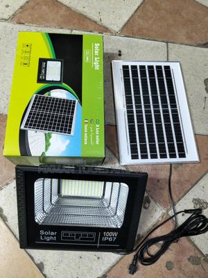 Best Premium Set Security Solar Flood Light 100w Solar Panel Ip 67 - main view