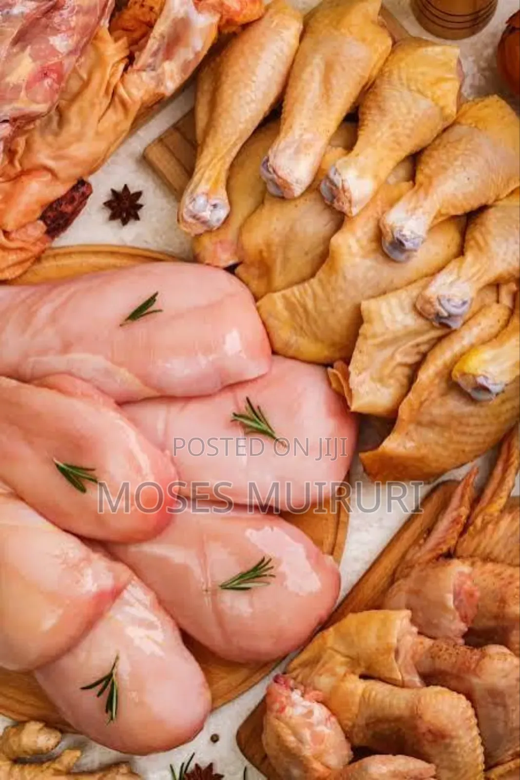 Chicken,Thighs,Wings,Drumsticks, Backs and All Chicken Food Available.
