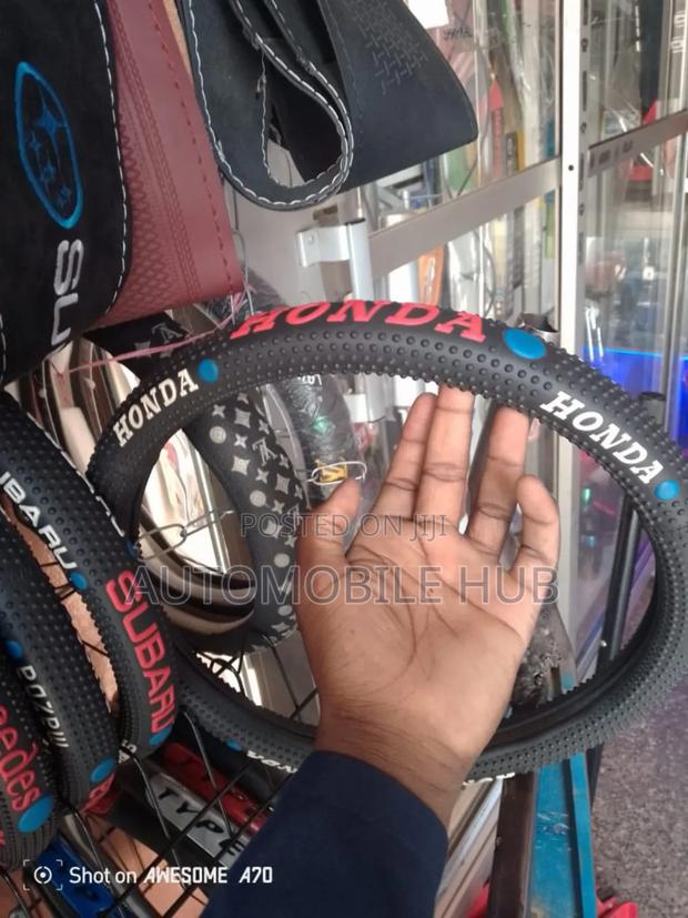 Honda Rubber Steering Wheel Cover – Non-Slip Comfortable Grip | - main view