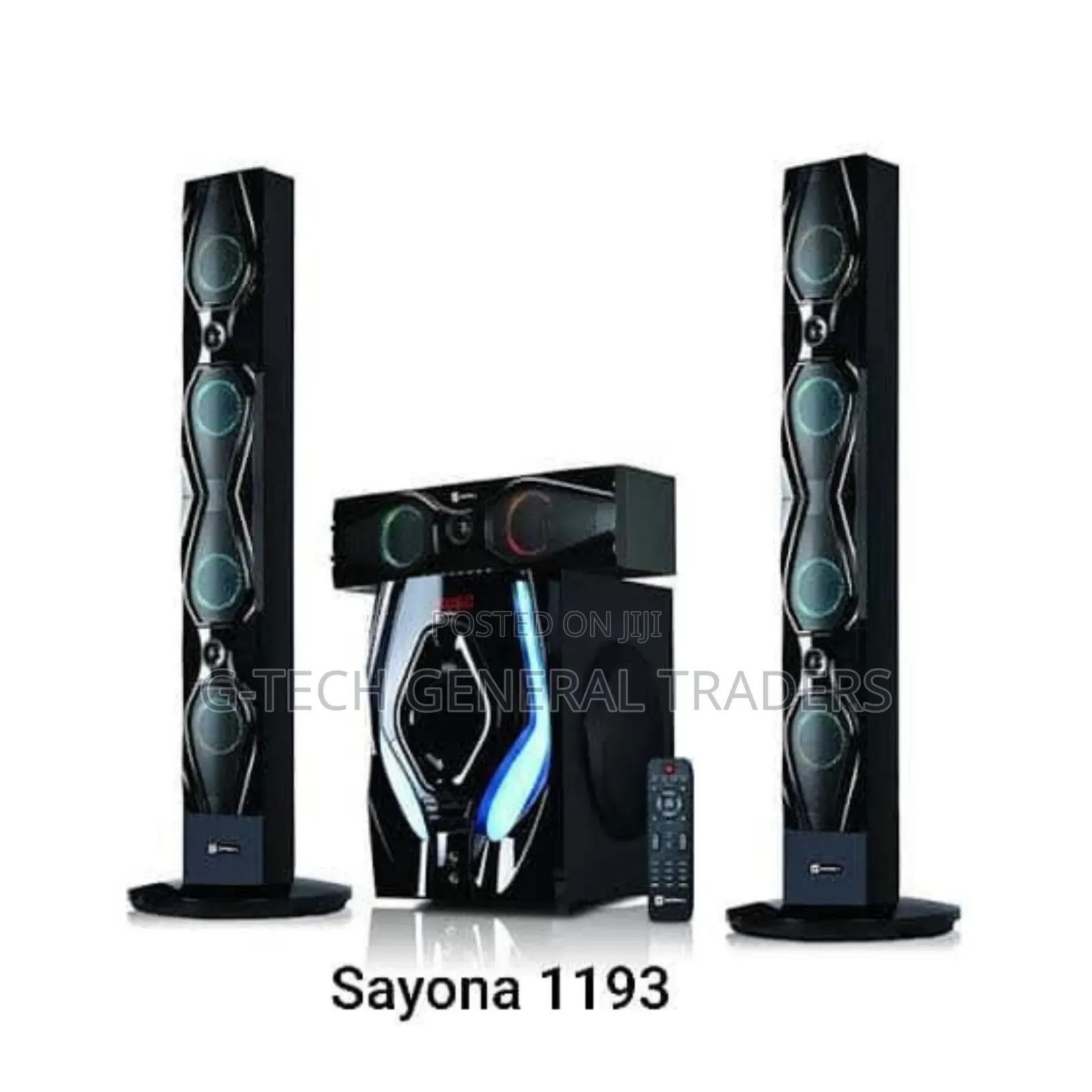 Sayona 3.1 Channel Tall Boy Speaker System Sht-1193bt