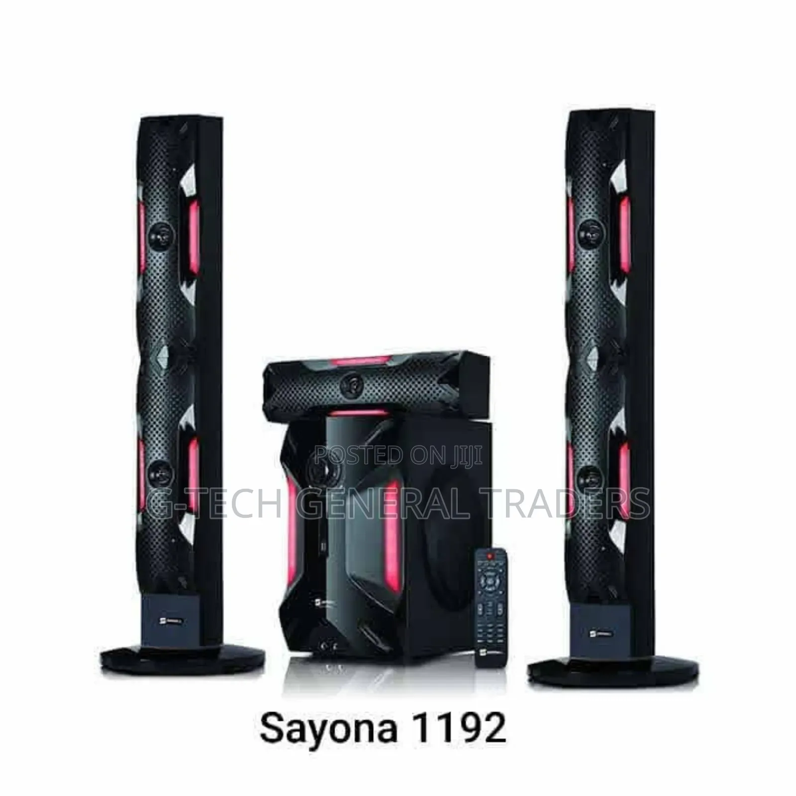 Sayona 3.1ch Multimedia Tall Boy Speaker System Sht-1192bt