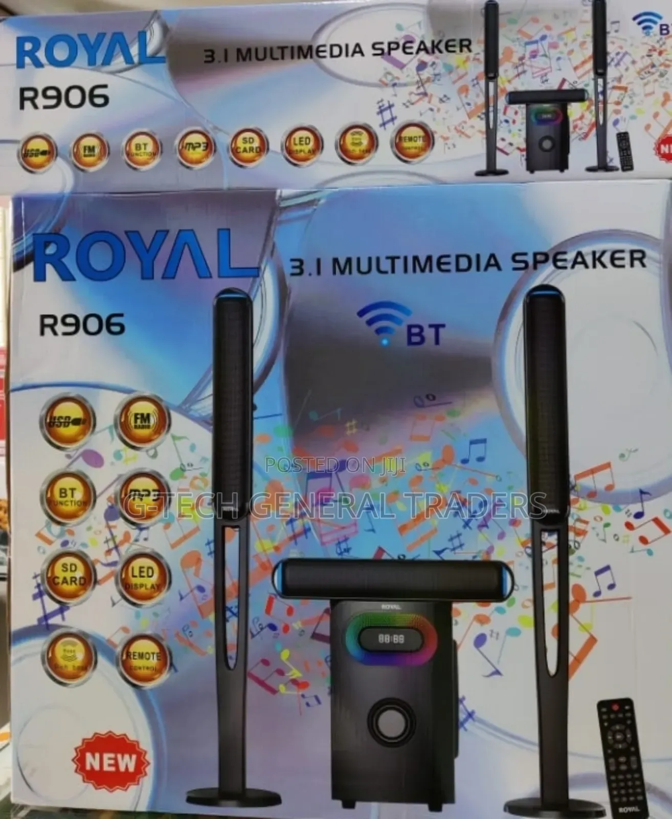 Royal 3.1 Channel Tall Boy Speaker System R906