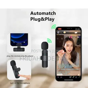 *Single Microphone Clip on Lavalier Rechargeable Wireless Microphone