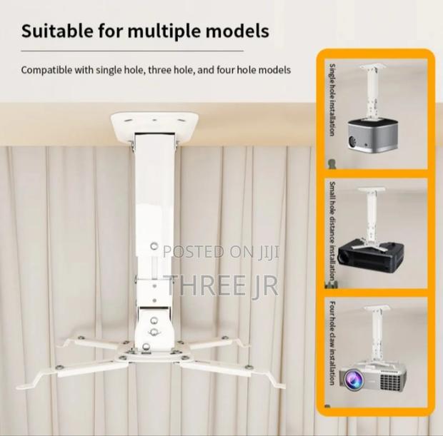Height Adjustable Projector Mount for Wall and Ceiling