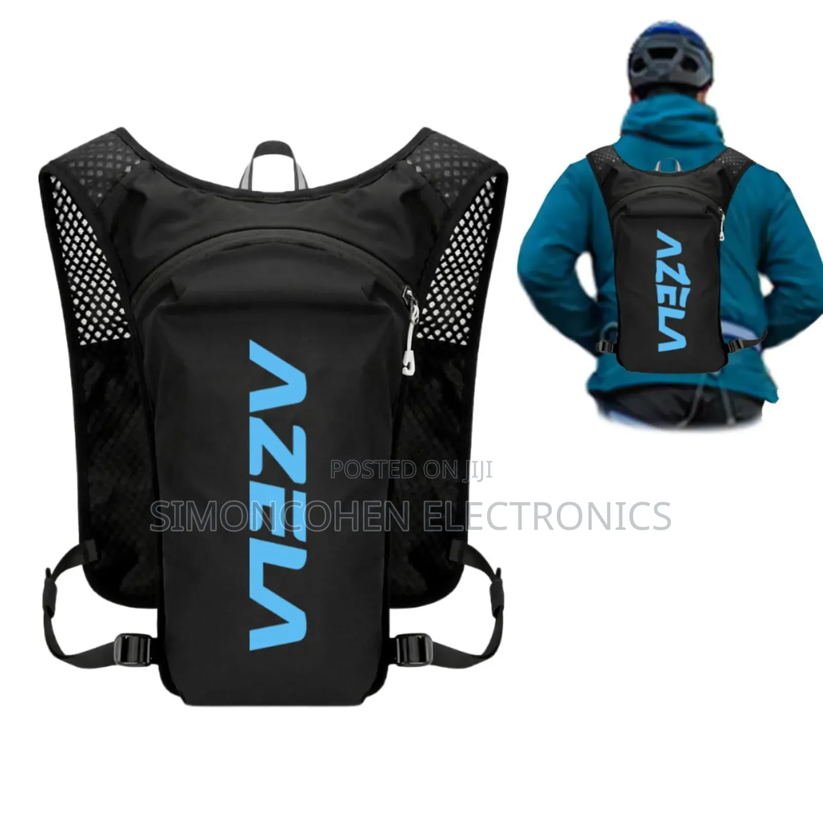 Azela Running Lightweight Hydration Vest Has 1.5l Bladder&250ml Bottle