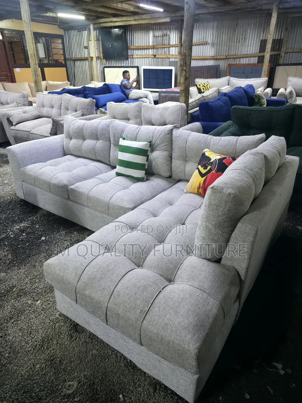Elegant Shaped Corner Sofas-6 Seater