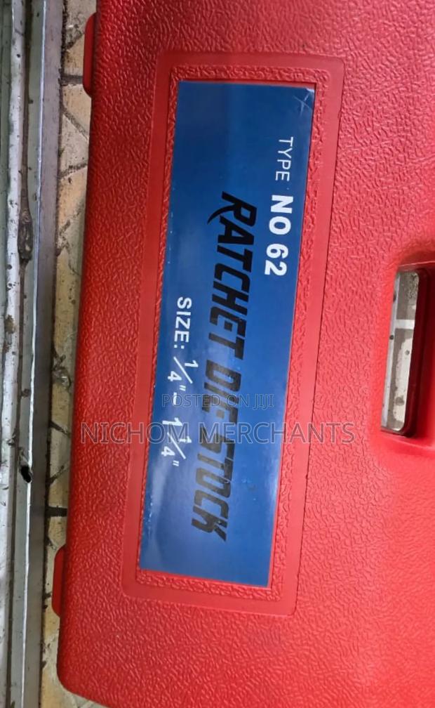 6pcs Ratchet Die Stock Set 1⁄4"-11⁄4"/Pipe Threading Set - thumbnail 2