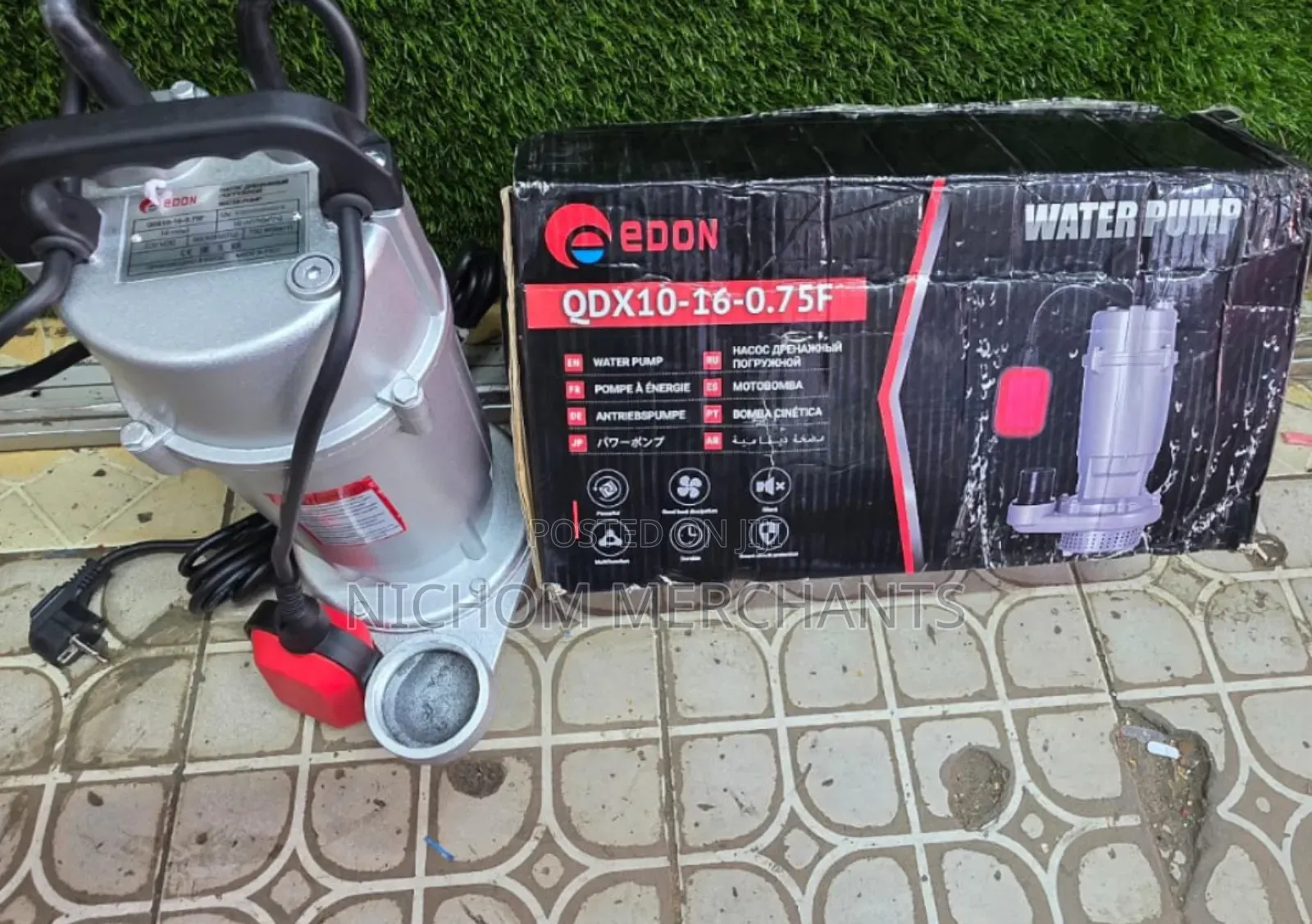 Edon 0.75hp Submersible Water Pump/Shallow Well Submersible Water Pump