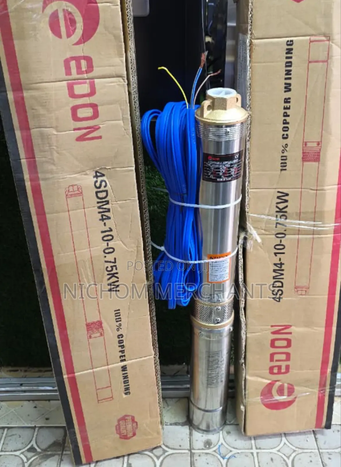 Edon 1hp Submersible Water Pump/Electric Submersible Water Pump
