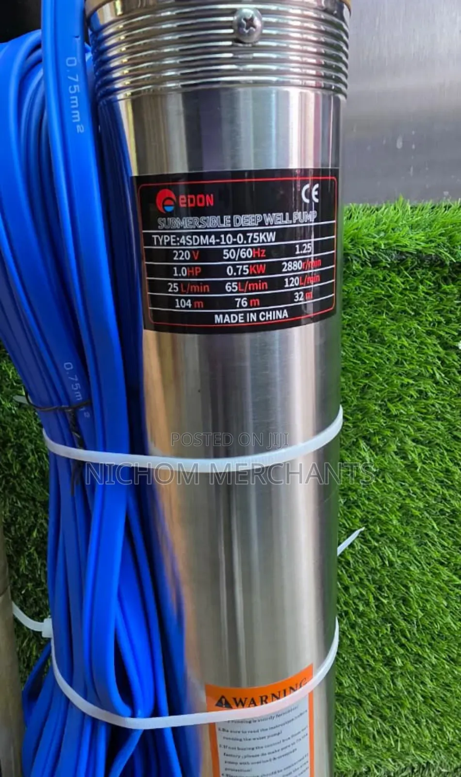 Edon 1hp Submersible Water Pump/Electric Submersible Water Pump
