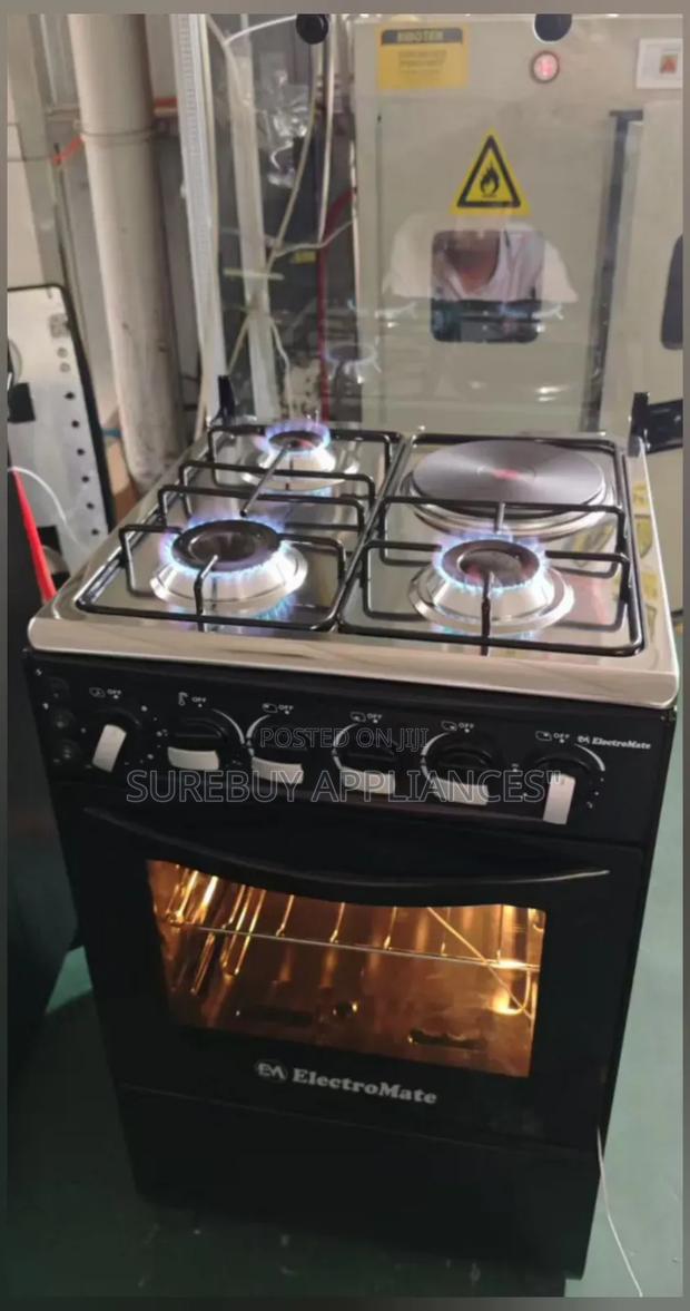 50×55 Electromate 3+1 Standing Cooker With Electric Oven Cooker