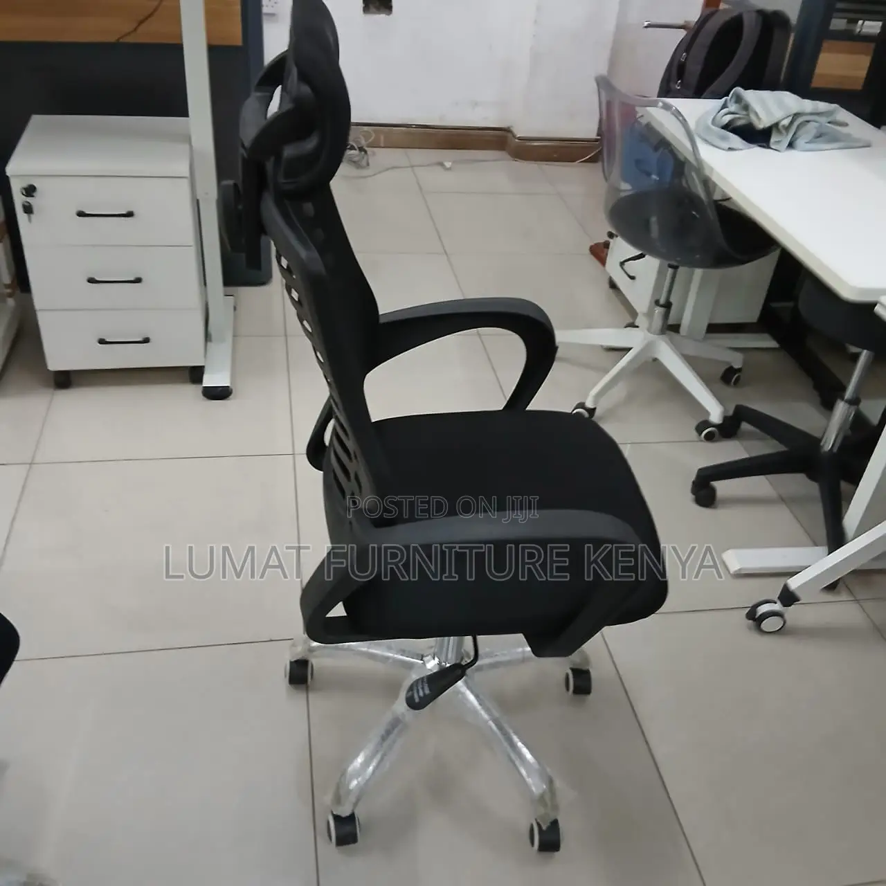 Mesh Modern Secretarial Headrest Chair