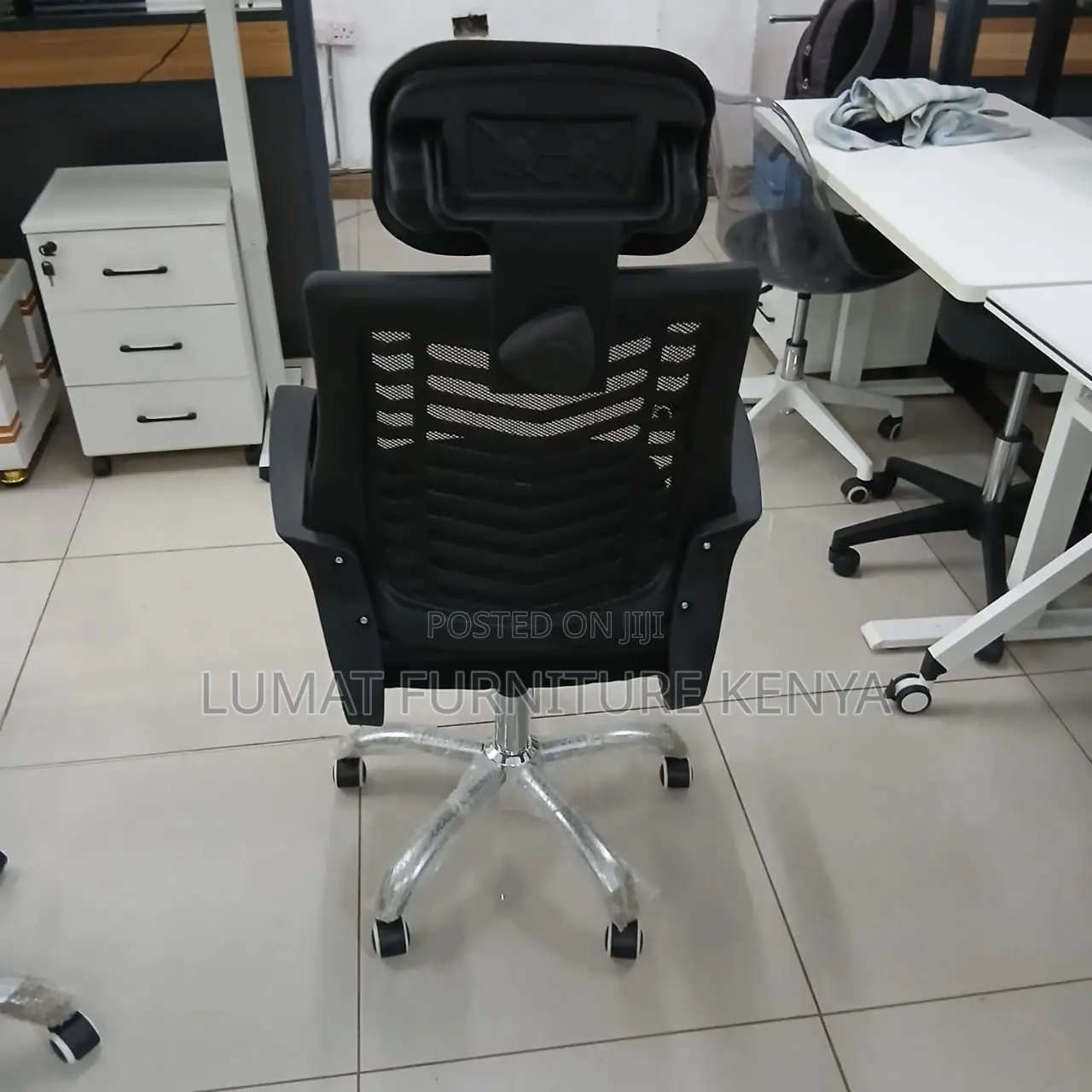 Mesh Modern Secretarial Headrest Chair