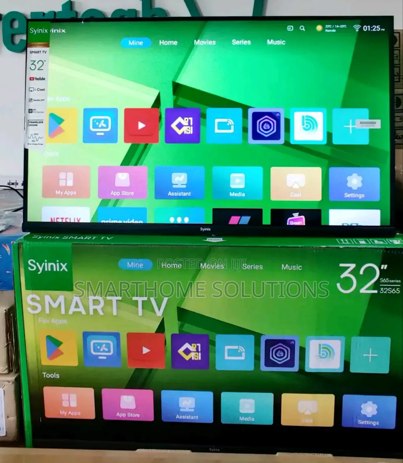 Syinix 32′′ Inch Frameless Digital Tv 32e4m